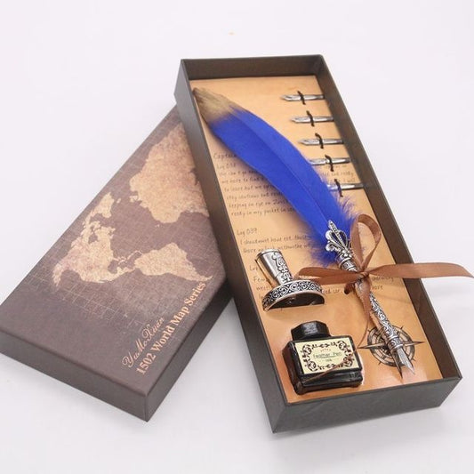 The Ancient Scribe’s Quill Set (Blue)