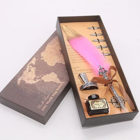 The Ancient Scribe’s Quill Set (Pink)