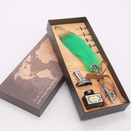 The Ancient Scribe’s Quill Set (Green)