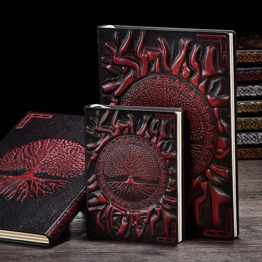 Tree of Life Notebook (Deep Red)