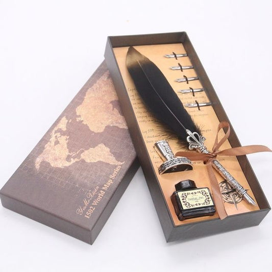 The Ancient Scribe’s Quill Set (Black)